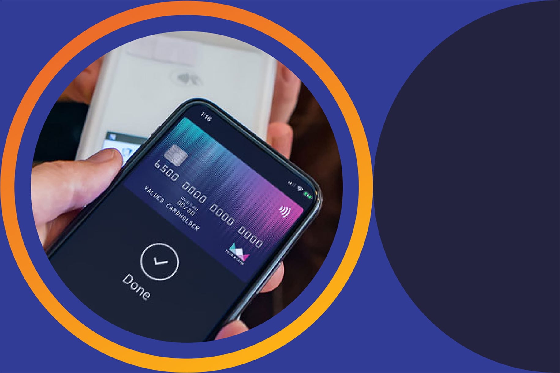 custom credit payment on phone  